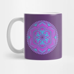 Decorative Floral Purple Mug